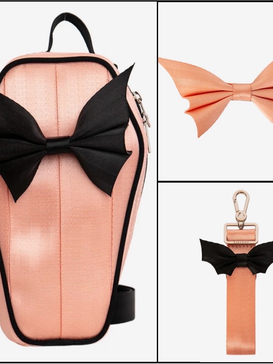 Harveys Seatbelt Collector Series Cantaloupe Coffin Backpack / Keychain / Bow